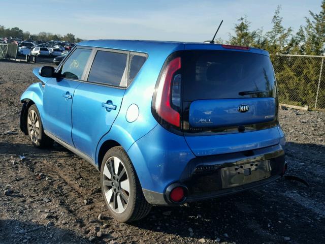 KNDJP3A57G7384517 - 2016 KIA SOUL + BLUE photo 3