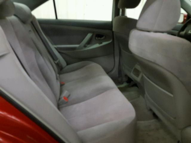 4T4BF3EK7AR017814 - 2010 TOYOTA CAMRY BASE წითელი ფოტო 6