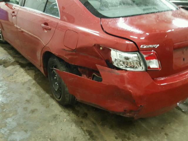 4T4BF3EK7AR017814 - 2010 TOYOTA CAMRY BASE წითელი ფოტო 9