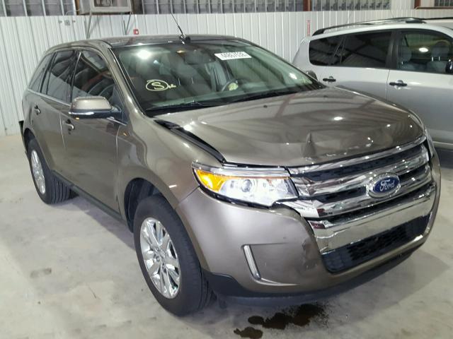 2FMDK3KC1EBB44856 - 2014 FORD EDGE LIMIT GRAY photo 1