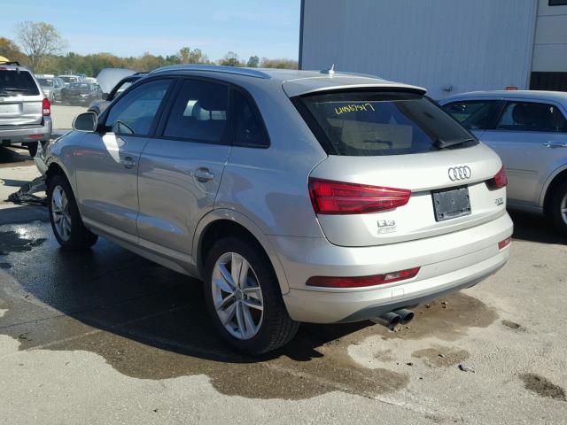 WA1ECCFS4HR008966 - 2017 AUDI Q3 PREMIUM SILVER photo 3