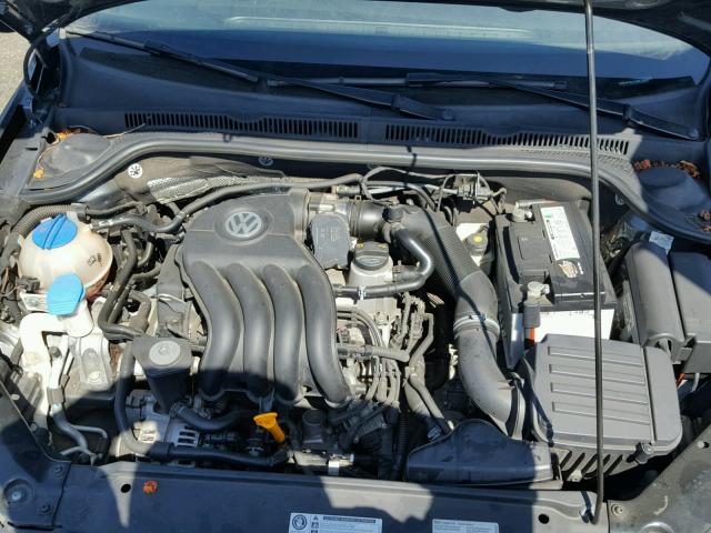 3VW2K7AJ1CM413305 - 2012 VOLKSWAGEN JETTA BASE GRAY photo 7