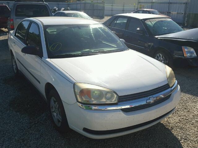 1G1ZS52F45F235322 - 2005 CHEVROLET MALIBU WHITE photo 1