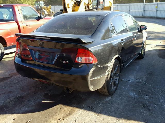 2HGFA55579H707583 - 2009 HONDA CIVIC SI BLACK photo 4