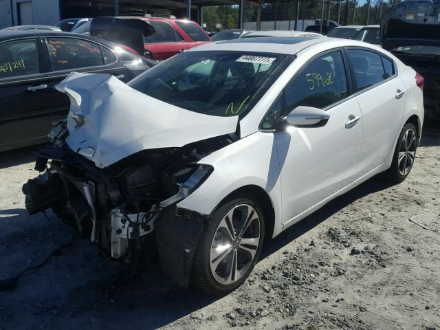 KNAFZ4A86F5263937 - 2015 KIA FORTE EX WHITE photo 2