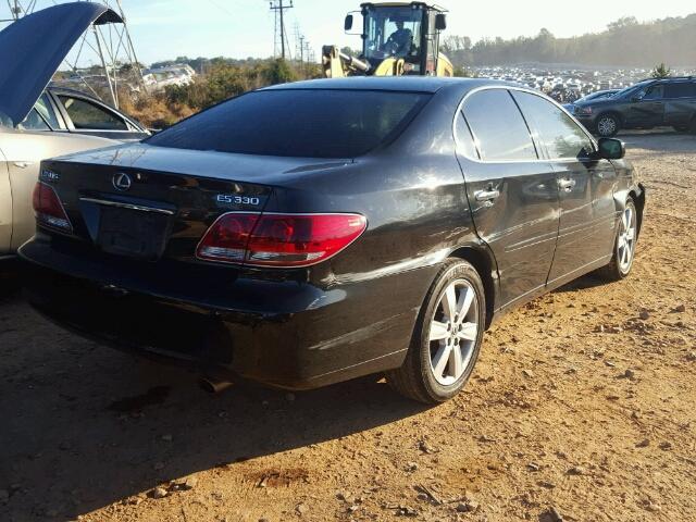 JTHBA30G655073256 - 2005 LEXUS ES BLACK photo 4