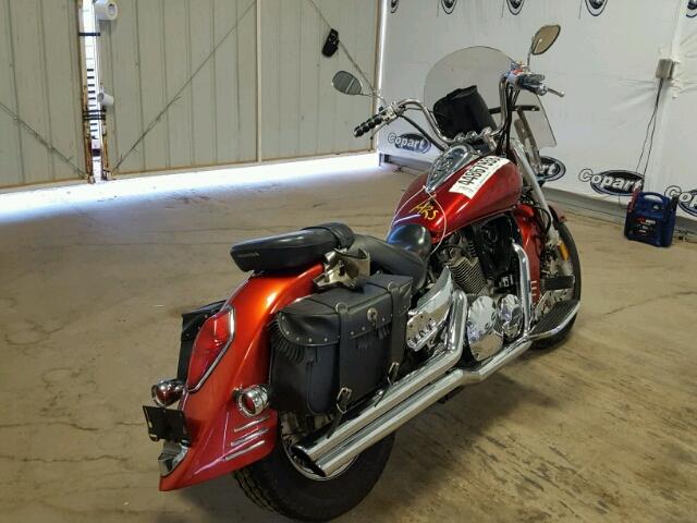 1HFSC52083A008717 - 2003 HONDA VT1300 S RED photo 4