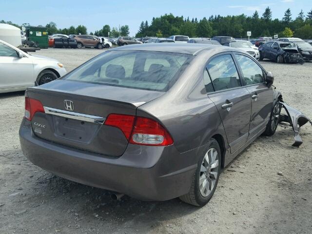 2HGFA160X9H007908 - 2009 HONDA CIVIC EXL Bej foto 4