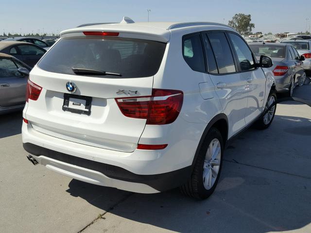 5UXWZ7C30H0V94307 - 2017 BMW X3 SDRIVE2 WHITE photo 4