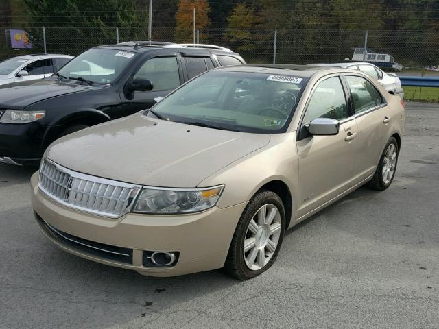 3LNHM28T38R625310 - 2008 LINCOLN MKZ TAN photo 2