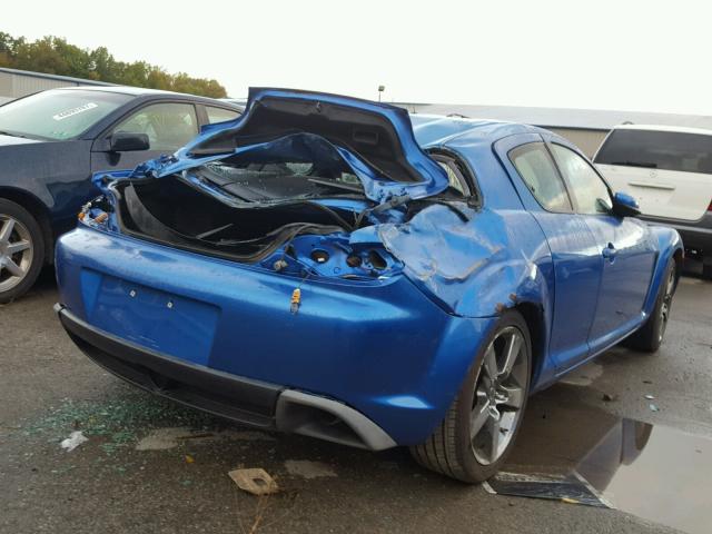 JM1FE17N050149759 - 2005 MAZDA RX8 BLUE photo 4