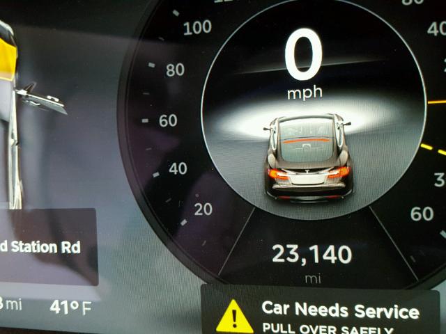 5YJSA1H19EFP43791 - 2014 TESLA MODEL S BEIGE photo 8