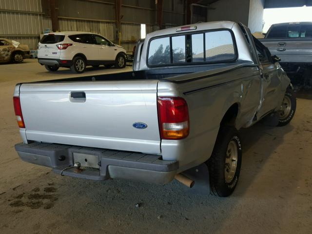 1FTCR10X4VUB27680 - 1997 FORD RANGER SILVER photo 4