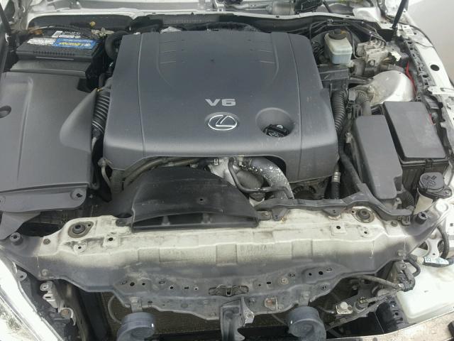 JTHBK262675031062 - 2007 LEXUS IS 250 SILVER photo 7