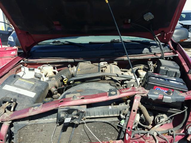 1GKET16SX26132957 - 2002 GMC ENVOY XL MAROON photo 7