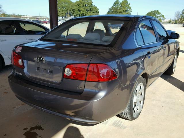 KNAGE123385207362 - 2008 KIA OPTIMA LX/ GRAY photo 4