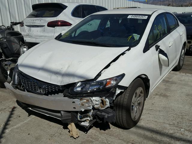 2HGFB2F52FH561759 - 2015 HONDA CIVIC LX WHITE photo 2