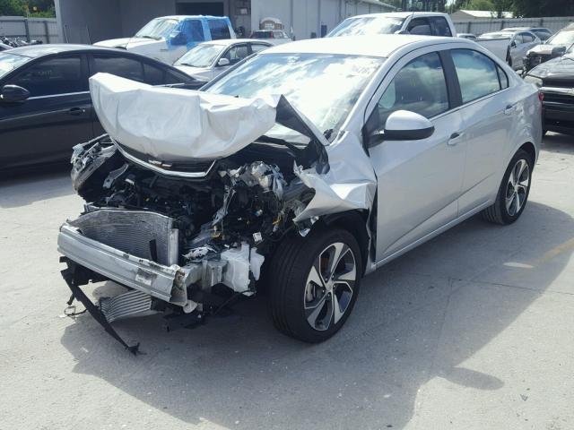 1G1JF5SBXJ4108336 - 2018 CHEVROLET SONIC PREM SILVER photo 2