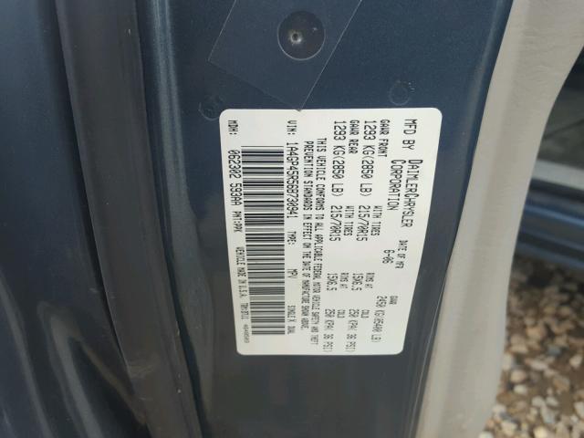 1A4GP45R56B730941 - 2006 CHRYSLER TOWN & COU BLUE photo 10