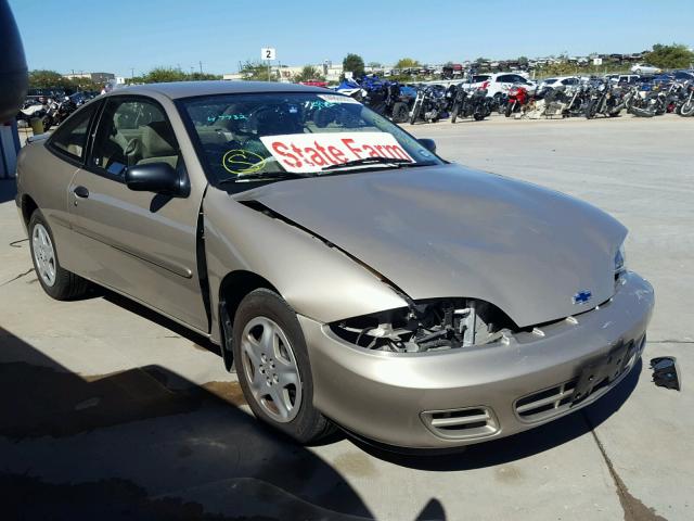 1G1JS124327145072 - 2002 CHEVROLET CAVALIER TAN photo 1