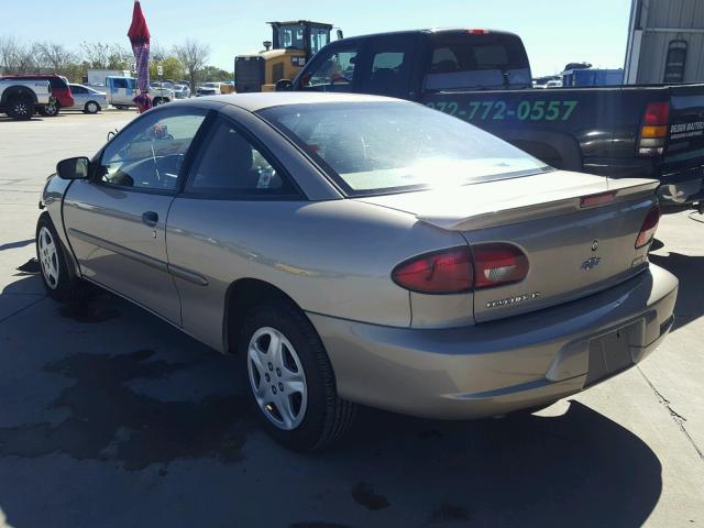 1G1JS124327145072 - 2002 CHEVROLET CAVALIER TAN photo 3