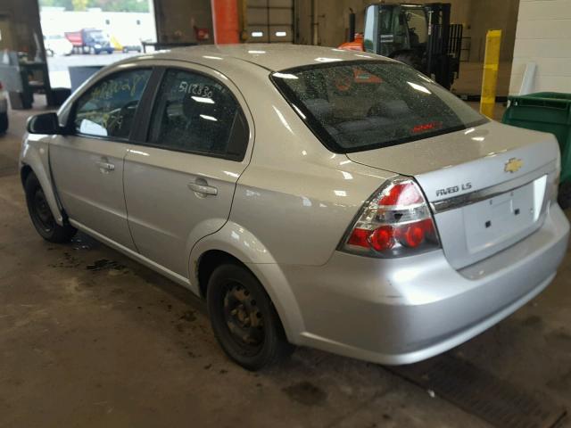 KL1TD56678B020280 - 2008 CHEVROLET AVEO BASE Gümüş foto 3
