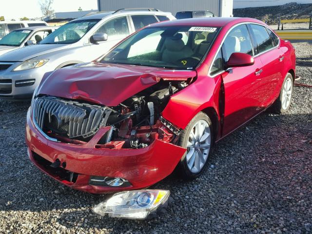 1G4PP5SK4D4148815 - 2013 BUICK VERANO RED photo 2