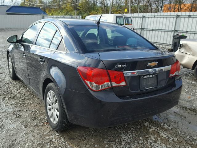 1G1PC5SH6B7253753 - 2011 CHEVROLET CRUZE LS BLACK photo 3