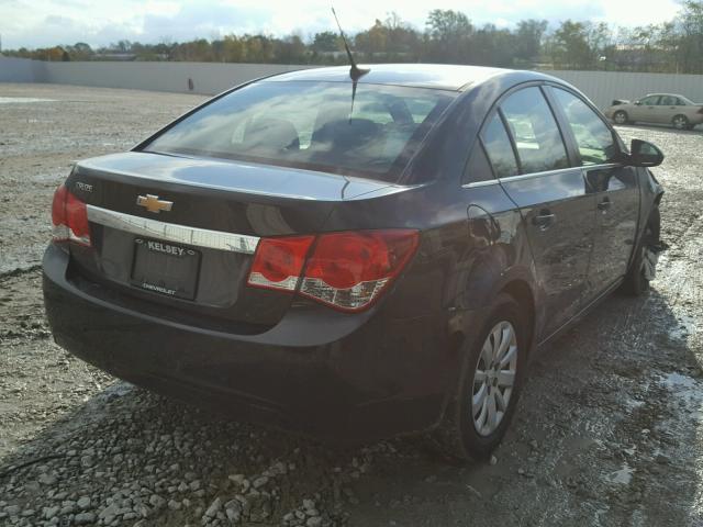 1G1PC5SH6B7253753 - 2011 CHEVROLET CRUZE LS BLACK photo 4