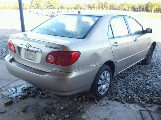 1NXBR32E54Z237652 - 2004 TOYOTA COROLLA GOLD photo 4