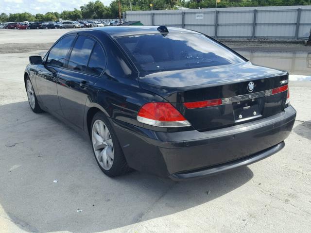 WBAGL63473DP67295 - 2003 BMW 745 I BLACK photo 3