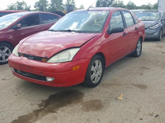 1FAHP38362W145144 - 2002 FORD FOCUS ZTS RED photo 2