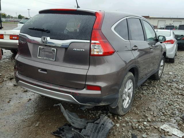 2HKRM4H5XFH668645 - 2015 HONDA CR-V EX BROWN photo 4