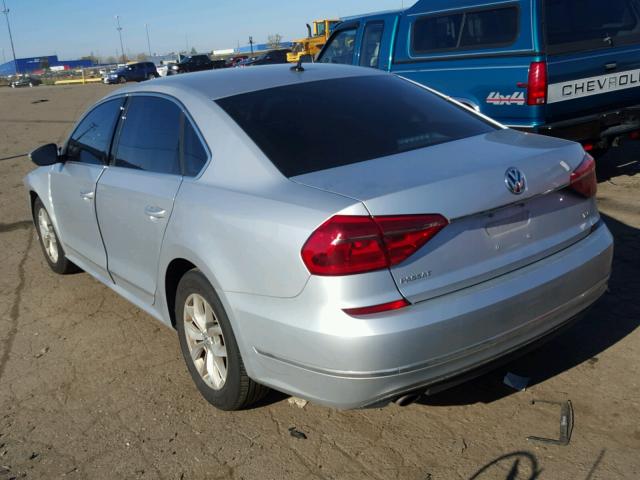 1VWAT7A37GC014609 - 2016 VOLKSWAGEN PASSAT S ვერცხლისფერი ფოტო 3