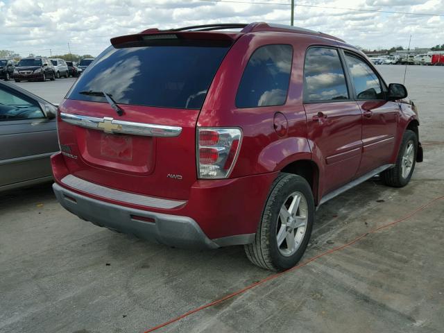 2CNDL73F056091802 - 2005 CHEVROLET EQUINOX LT MAROON photo 4