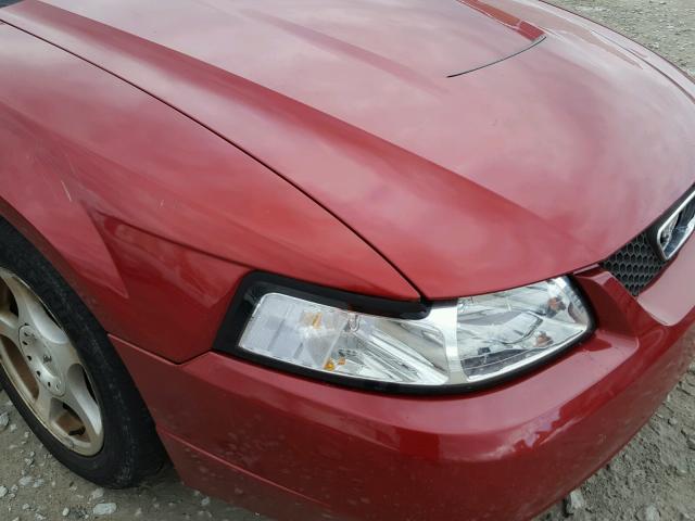 1FAFP44433F376113 - 2003 FORD MUSTANG RED photo 9