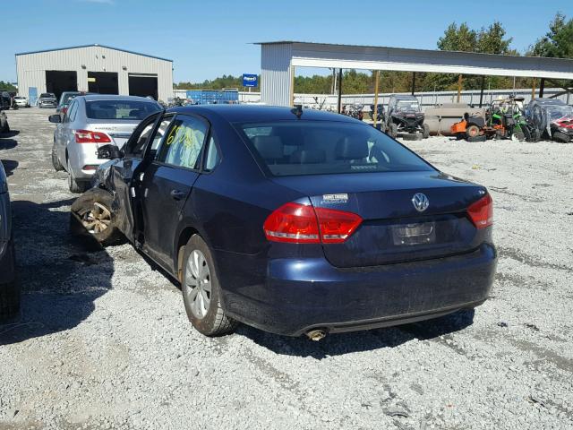 1VWAT7A38FC066989 - 2015 VOLKSWAGEN PASSAT S BLUE photo 3