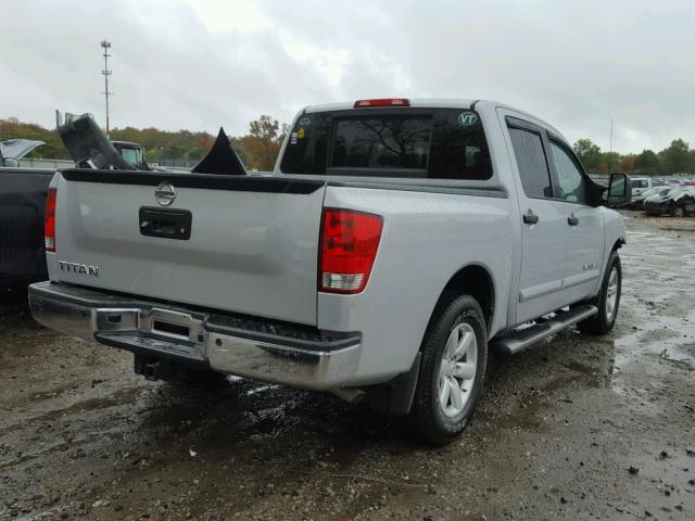 1N6AA0EDXEN515527 - 2014 NISSAN TITAN S GRAY photo 4