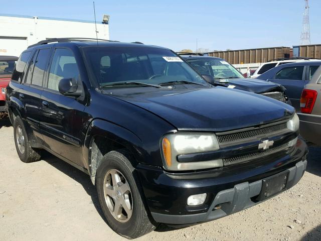 1GNDT13S142441519 - 2004 CHEVROLET TRAILBLAZE BLACK photo 1