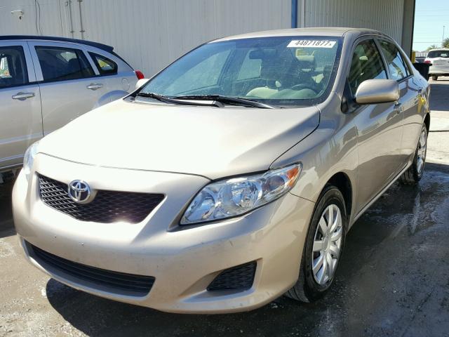 2T1BU4EEXAC240558 - 2010 TOYOTA COROLLA BA GOLD photo 2