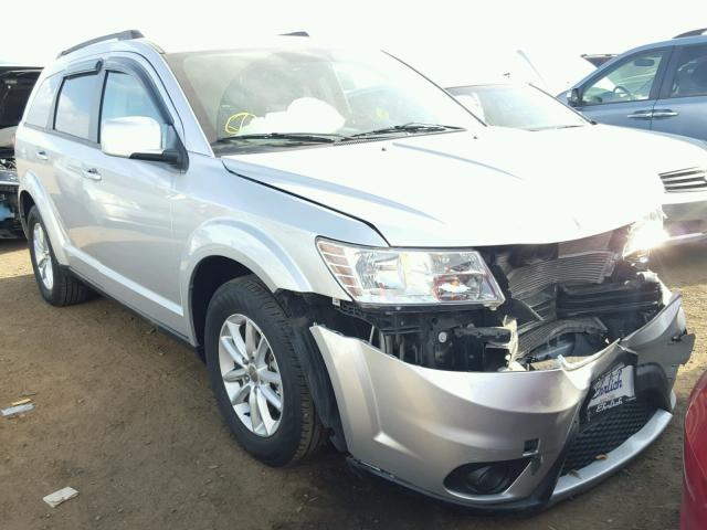 3C4PDDBGXET108642 - 2014 DODGE JOURNEY SX SILVER photo 1