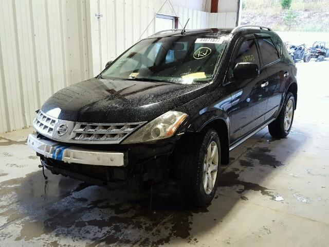 JN8AZ08W47W627704 - 2007 NISSAN MURANO SL BLACK photo 2