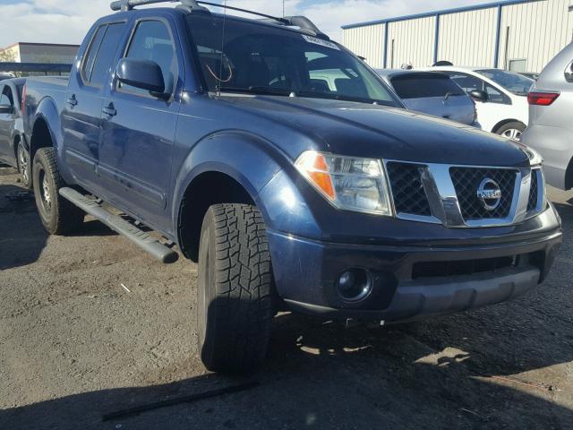 1N6AD07W36C425252 - 2006 NISSAN FRONTIER C BLUE photo 1