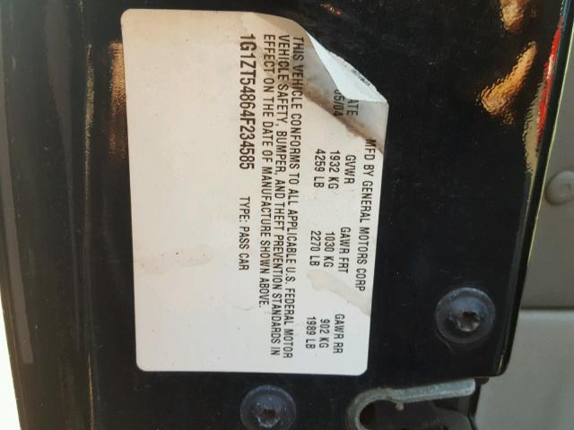 1G1ZT54864F234585 - 2004 CHEVROLET MALIBU LS 黑色 照片 10