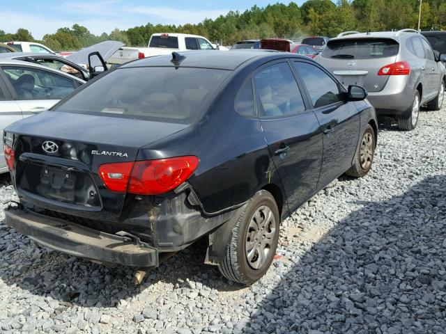 KMHDU46D79U698745 - 2009 HYUNDAI ELANTRA GL BLACK photo 4