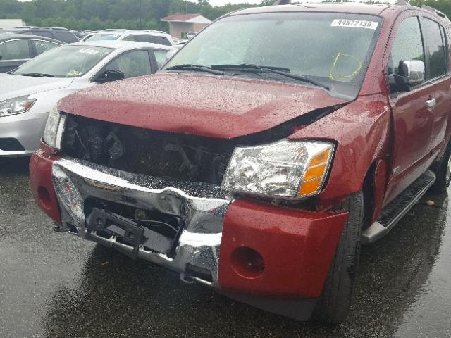 5N1AA08B36N743623 - 2006 NISSAN ARMADA SE RED photo 9