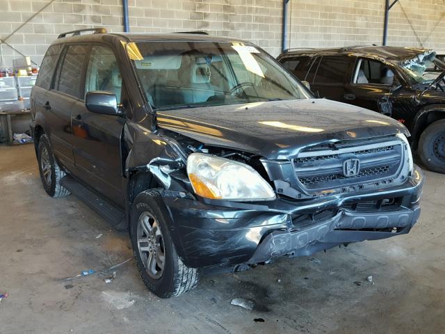 2HKYF18605H500685 - 2005 HONDA PILOT EXL GRAY photo 1