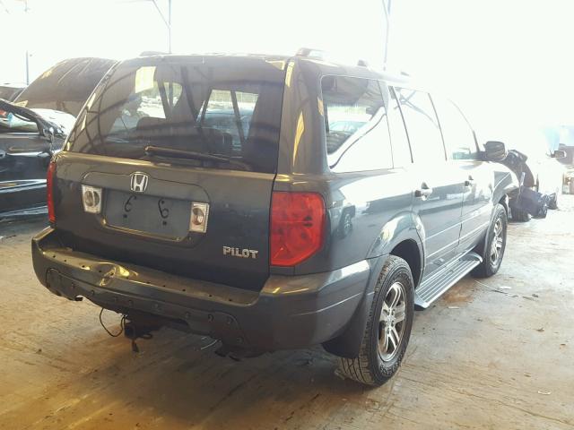 2HKYF18605H500685 - 2005 HONDA PILOT EXL GRAY photo 4