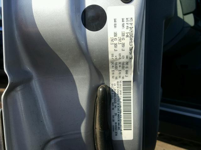 1J8HG48N66C352635 - 2006 JEEP COMMANDER SILVER photo 10