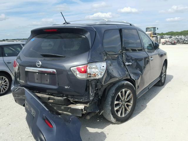 5N1AR2MN5EC715451 - 2014 NISSAN PATHFINDER GRAY photo 4